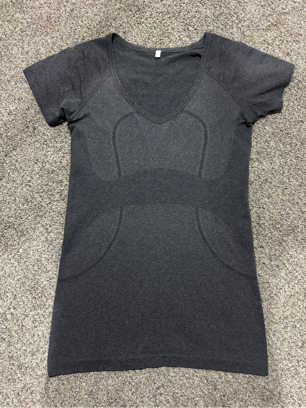 lululemon athletica Charcoal Short-Sleeve V-Neck Tunic